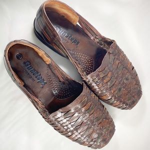 Sunsteps Handwoven Leather Huaraches Size 10.5